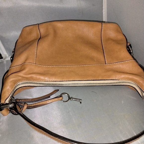 Women's Honey brown leather Fossil purse bag This bag was used On TikTok - Picture 10 of 13
